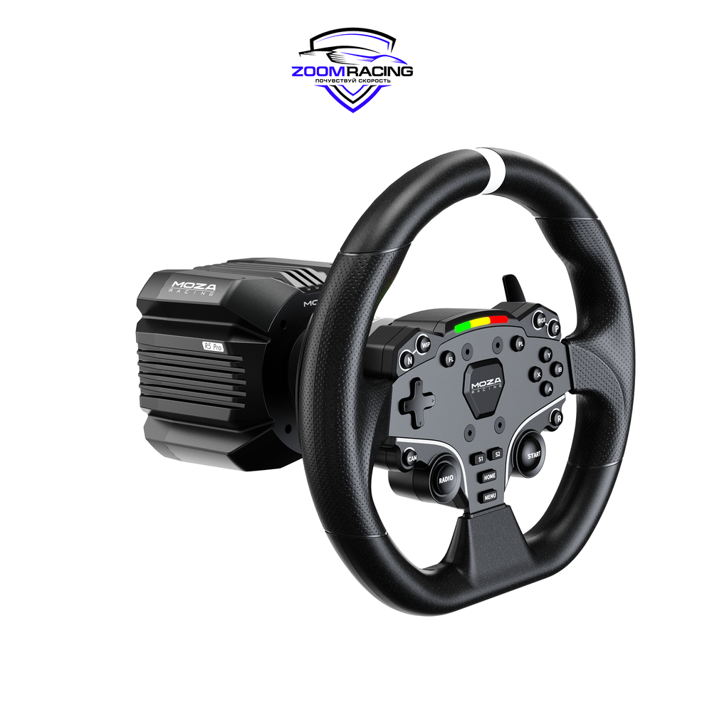 MOZA Racing R5 PRO Bundle: руль, база, педали для симрейсинга