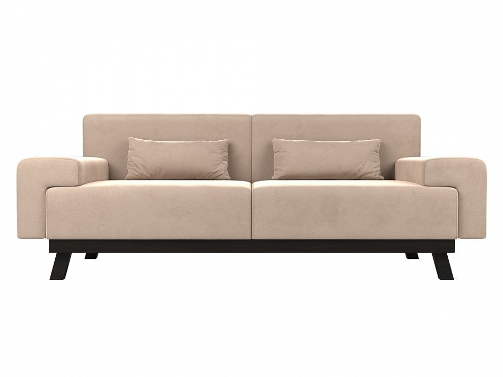 Диван прямой Мюнхен, Бежевый, Велюр, 109095