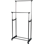 Вешалка напольная CR465 на колёсах 2 перекладины CR465, размер: 78*42*93*168 см