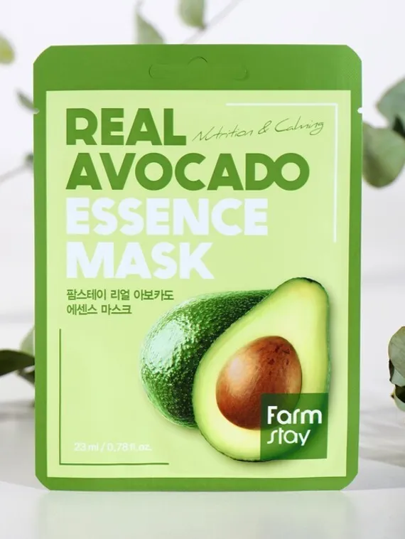 Тканевая маска для лица FarmStay, с экстрактом авокадо, 23 мл