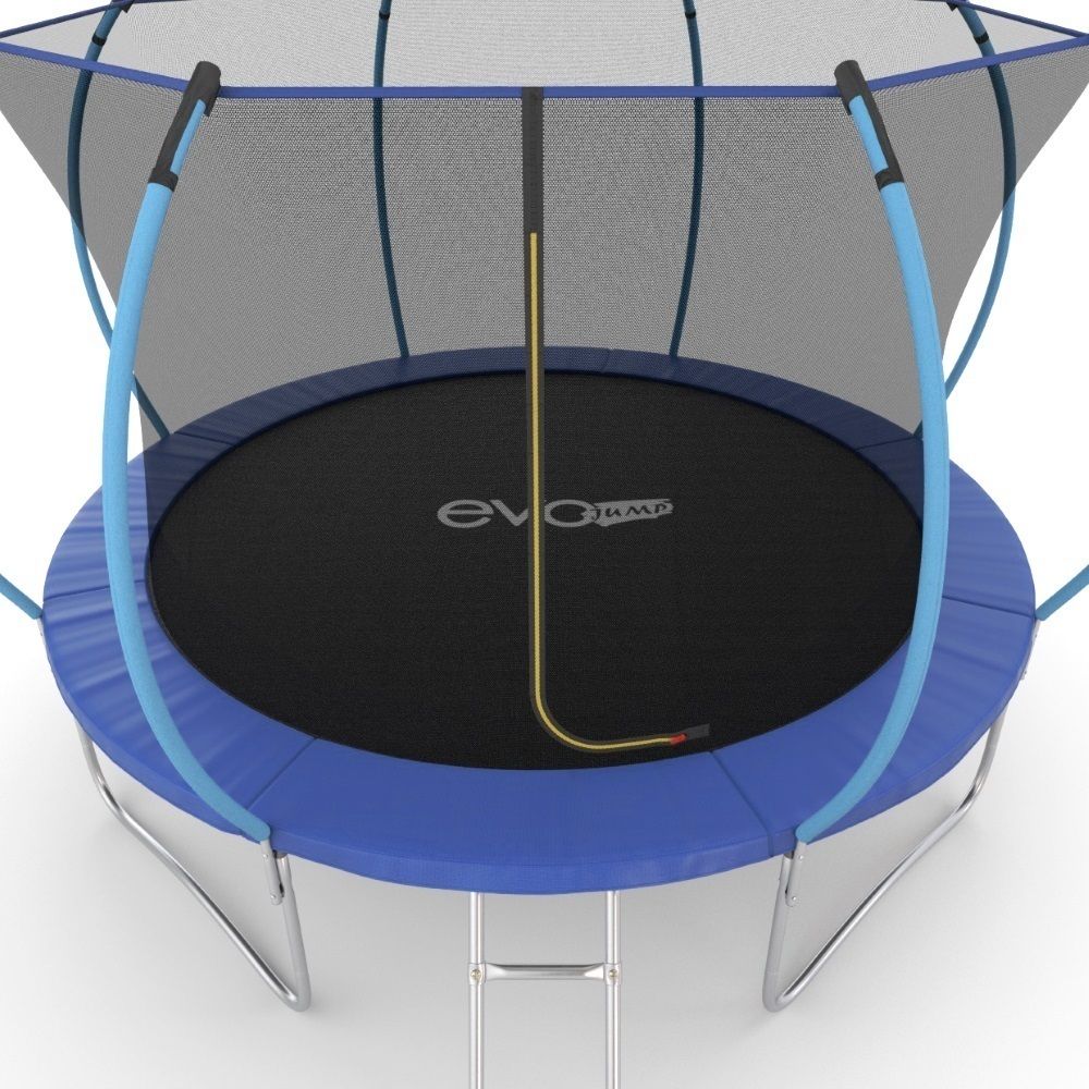 EVO JUMP Internal 12ft (Blue) Батут с внутренней сеткой и лестницей, диаметр 12ft (синий)