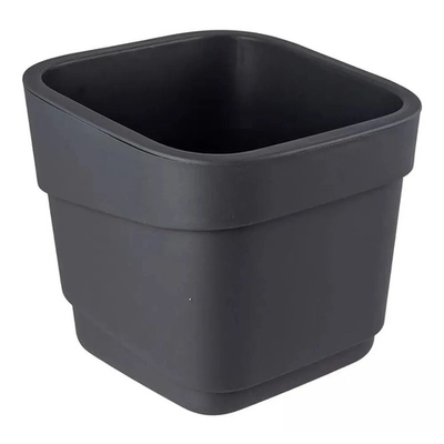 Горшок для цветов фактурный Hills 7л (d221, h207мм)(серый)