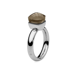 Кольцо Qudo Firenze Greige 16.5 мм 611022 BW/S цвет серый, серебряный