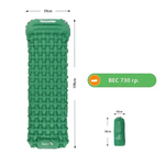 Коврик туристический надувной с насосом Naturehike CNK2300DZ0001 FC-12, артикул CNK2300DZ0001, цвет Зеленый