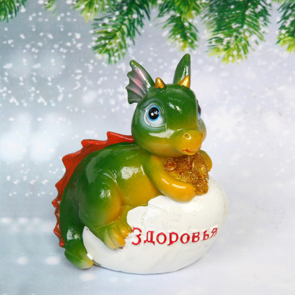 Фигурка «Дракоша Мила с мешком денег» 10*8*7 см, микс