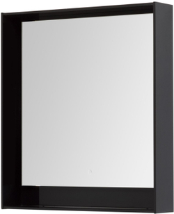 Зеркало Aquanet Милан 80 LED черный глянец