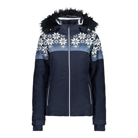CMP куртка горнолыжная женская WOMAN JACKET FIX HOOD 39W2076F N950 B.BLUE/b.co-ghiaccio
