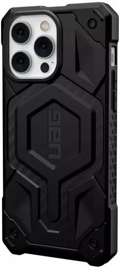 Чехол с поддержкой MAGSAFE Uag Monarch Pro для iPhone 14 Pro 6.1", цвет карбон (Carbon Fiber)