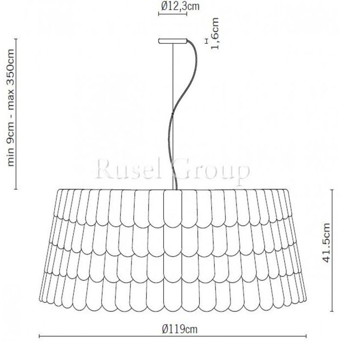 Подвесной светильник Fabbian Roofer F12 A09 32