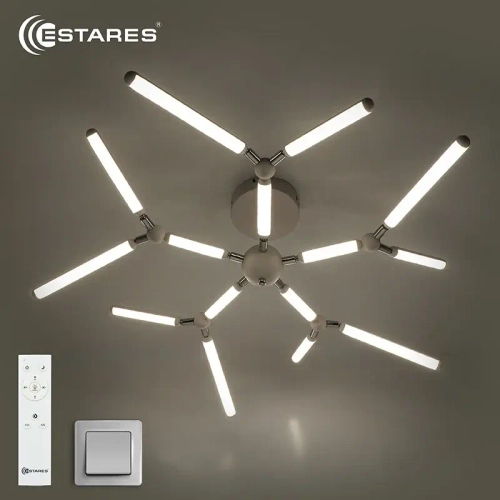 Управляемая светодиодная люстра ALPS 70W R-RC-830x240-WHITE/WHITE-220-IP20