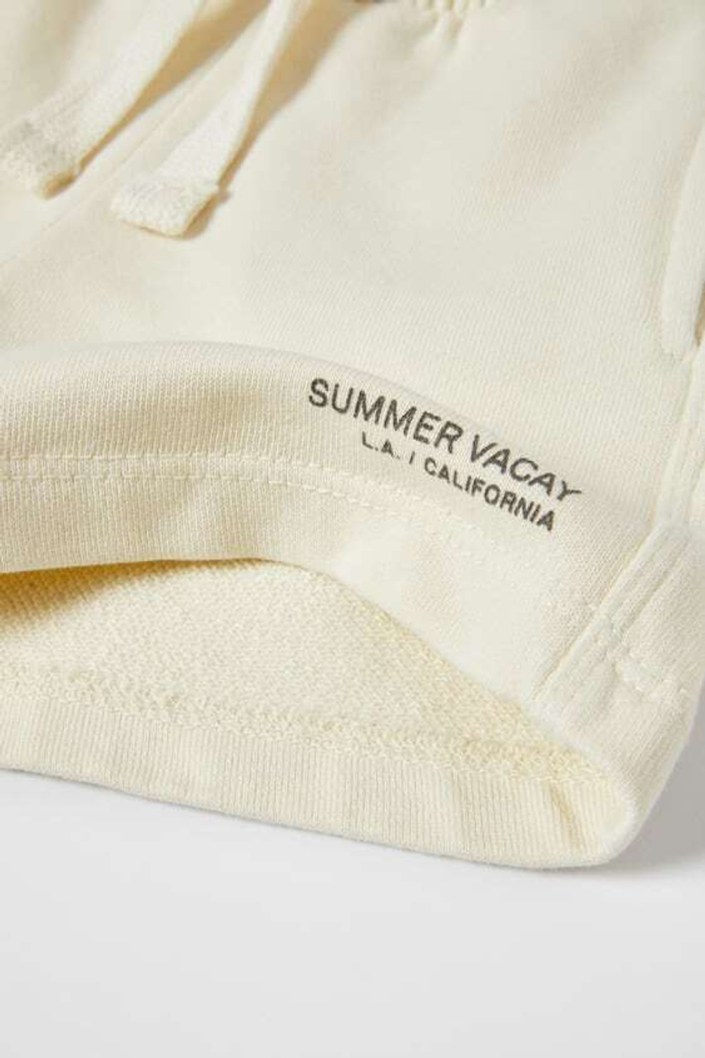 ZARA ШОРТЫ С НАДПИСЬЮ, ЭКРЮ