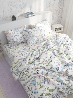 Простынь на резинке Сказка "Каролина" 120х200 см, перкаль