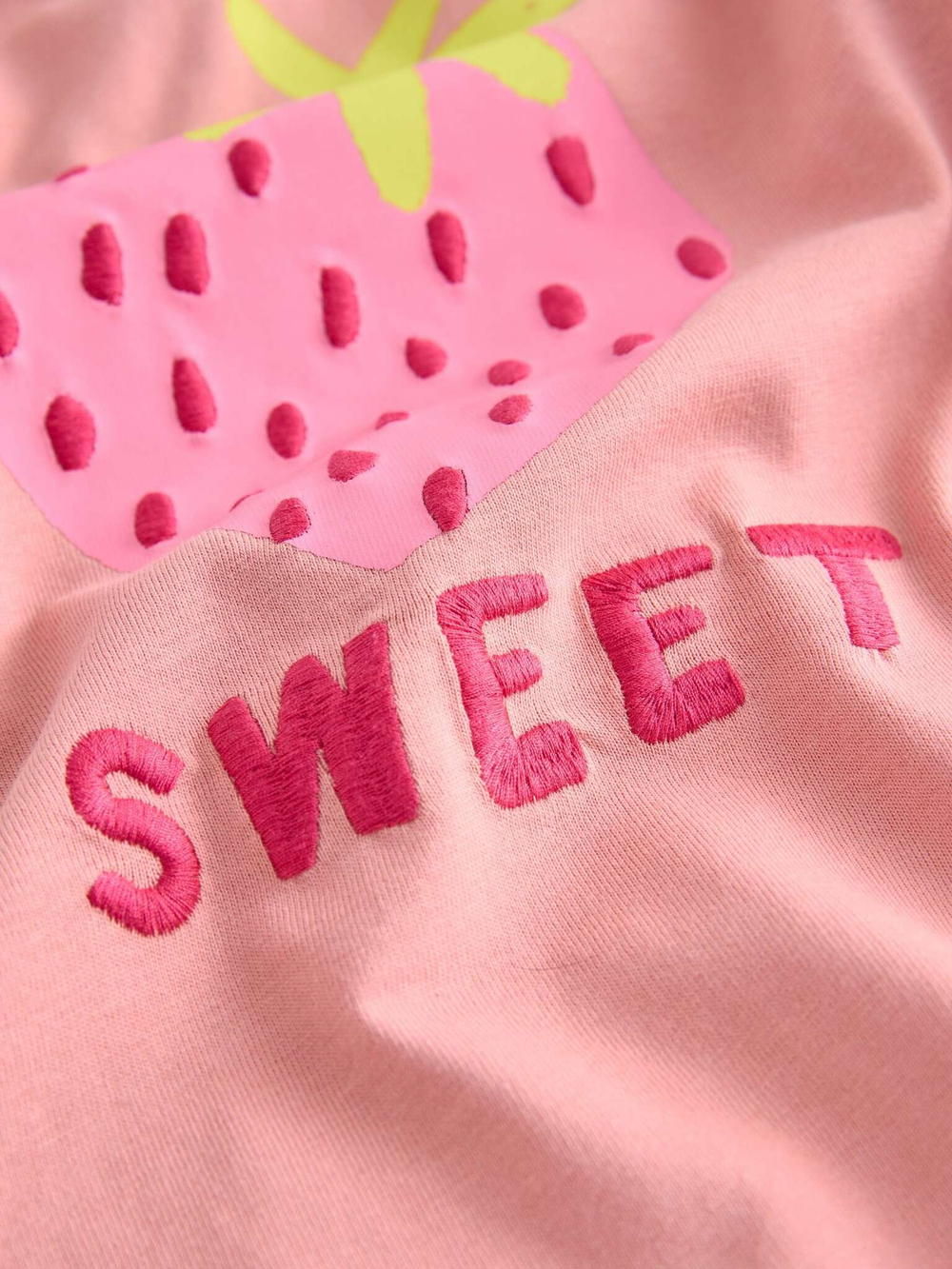 Пижама для девочки Next B87-019, 3 шт., Розовый, Молочный