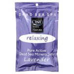 One with Nature, Dead Sea Spa, минеральные соли, расслабляющая лаванда, 70 г (2,5 унции)