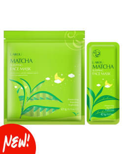 Ночная маска для лица с чаем матча