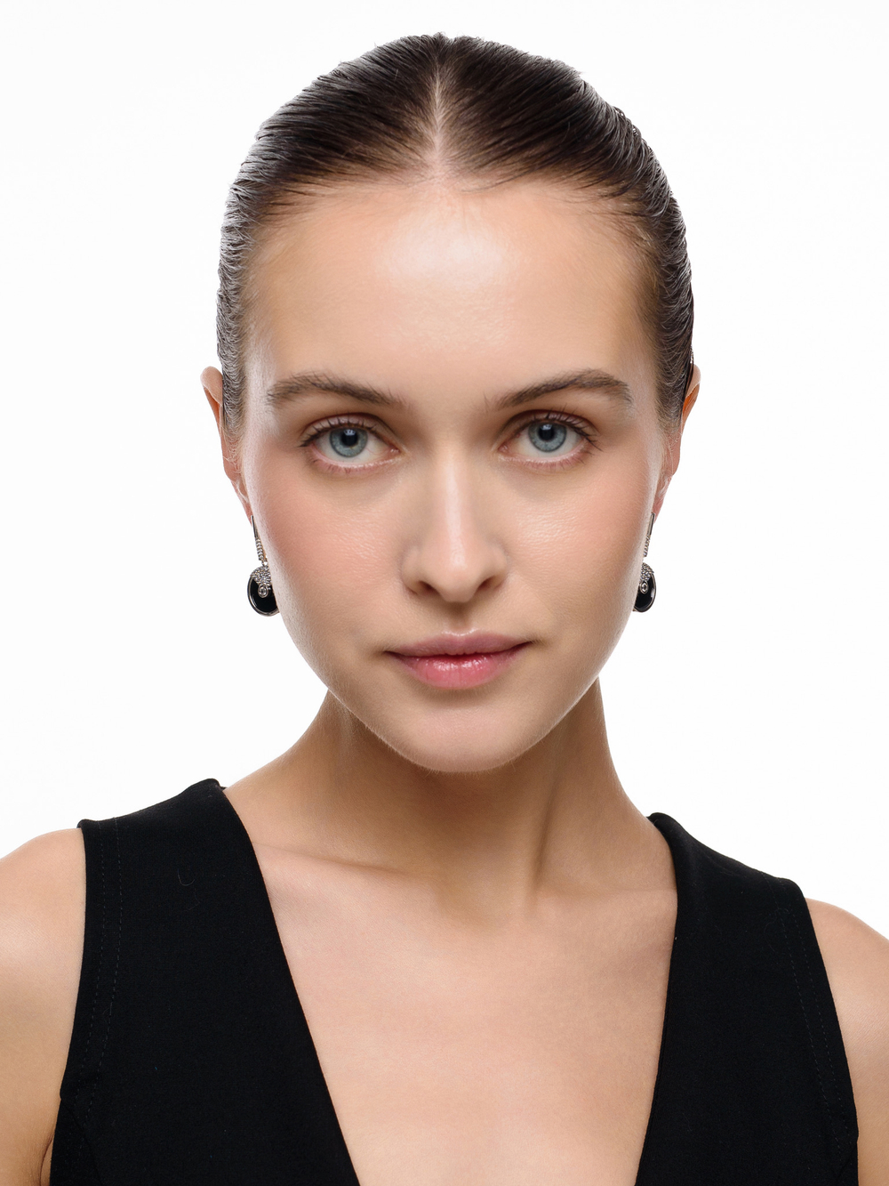 Серьги "Shiny Discs Black"