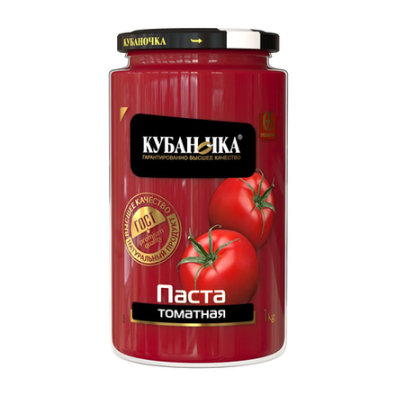 Томатная паста "Кубаночка" 1000гр 12б