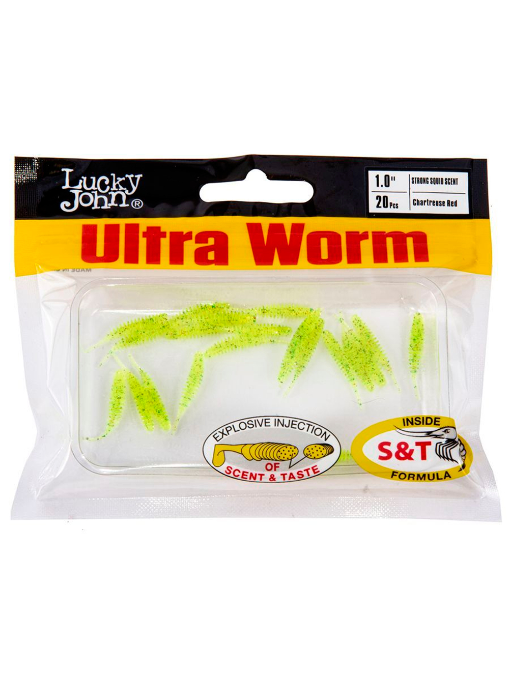 Слаги съедобные искусственные LJ Pro Series ULTRAWORM 1,0in (02.54)/S21 20 шт. в упак.