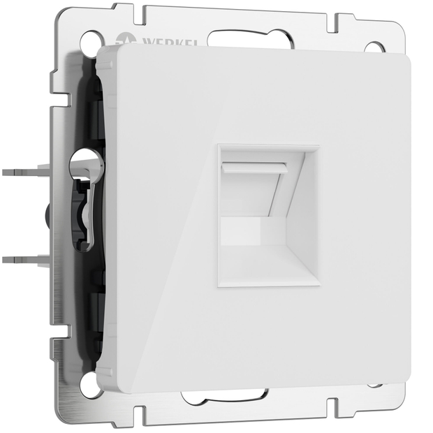 W1181041/ Электроустановочные изделия - Розетка Ethernet RJ-45 (белый акрил)