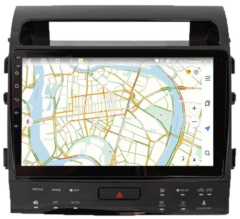Магнитола для Toyota Land Cruiser 200 2008-2015 (климат на ШГУ, с JBL) - Vaycar VA77-9381 на Android 13, 8-ядер, 4G SIM-слот