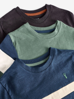 Лонгслив для мальчика Next 683-153, 3 шт., Коричневый, Синий, Зеленый