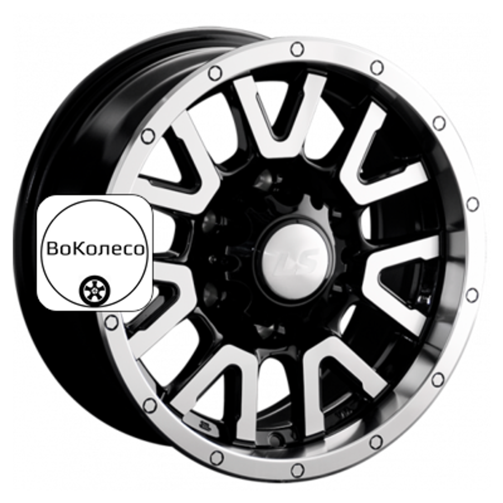 7x15/6x139,7 ET10 D106,1 1288 BKF (конус, Колпак+лого) LS