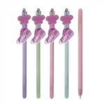 Ручка гелевая Alingar " Кеды", 0,5 мм, синяя, с брелком, круглый, цветной, пластиковый корпус, картонная упаковка