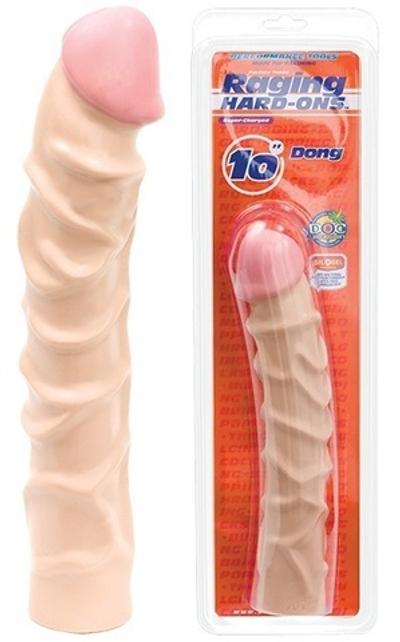 Большой дилдо RAGING HARD-ONS с венками