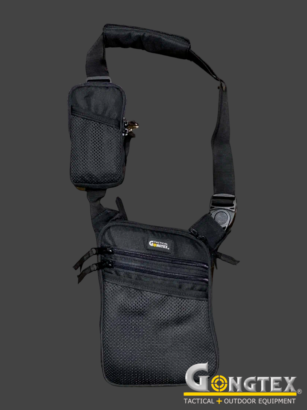 Сумка через плечо Gongtex Single Shoulder Bag. Чёрный