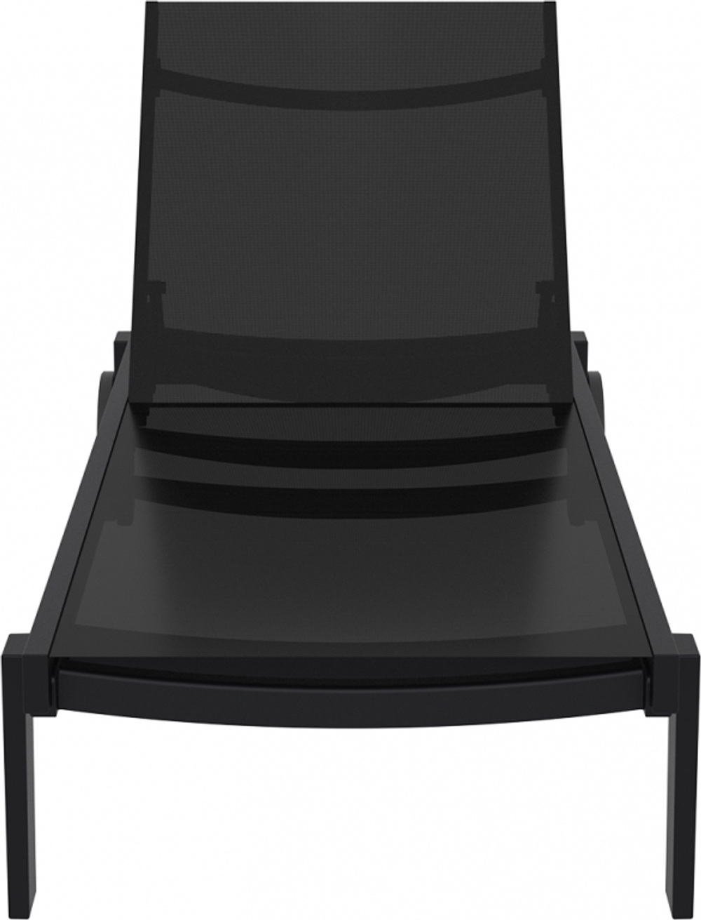 Шезлонг-лежак металлический Siesta Contract Casablanca, черный