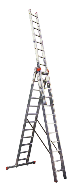 TRIBILO Универс.лестница из 3-х частей,3*14 перекладин(120960)