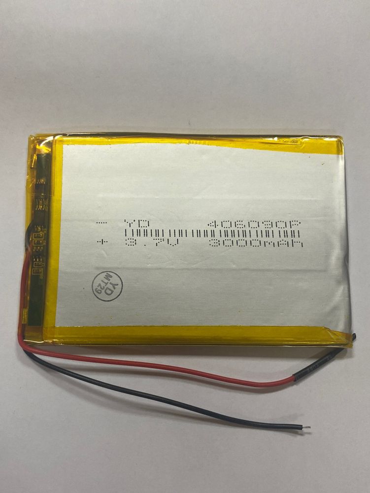 АКБ универсальная 406090p 3,7v Li-Pol 3000 mAh (4*60*90 mm)