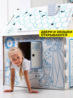 Дом из картона "Дом-раскраска" набор для творчества, Холодное сердце, Дисней 5352782