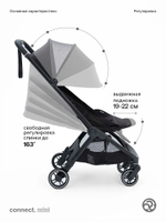 Коляска прогулочная для двойни Bumprider Connect.mini Black
