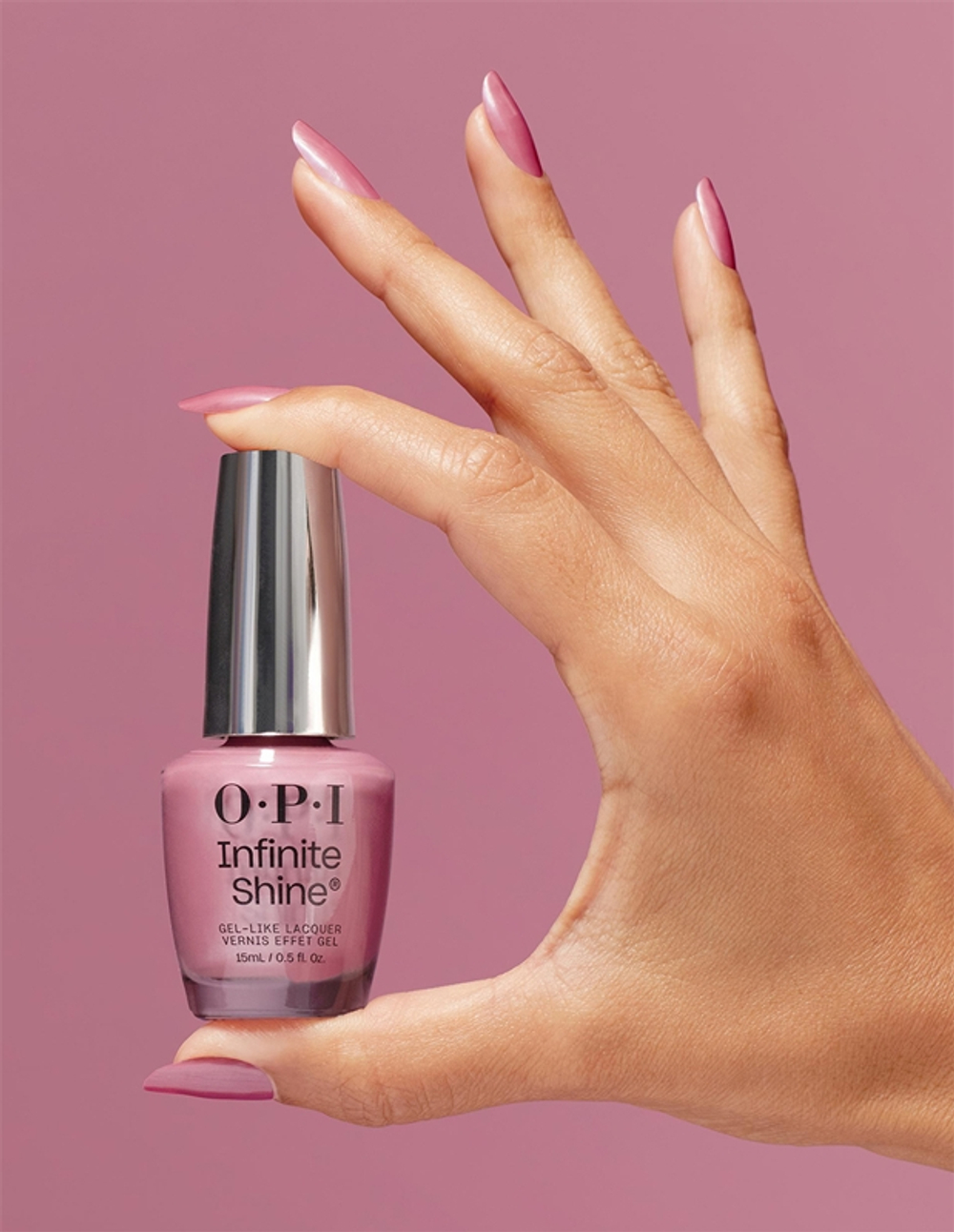 OPI Infinite Shine Silk - Лак для ногтей с гелевым эффектом Aphrodite's Pink Nightie, 15 ml