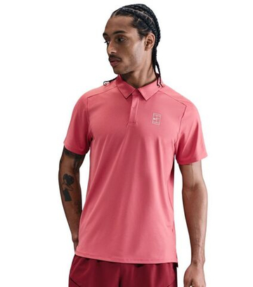 Мужское теннисное поло Nike Court Advantage Dri-Fit - adobe/white