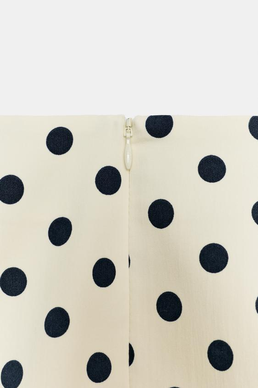 ZARA ЮБКА-КАРАНДАШ В ГОРОШЕК — ZW COLLECTION, ЭКРЮ/ЧЕРНЫЙ