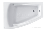 Акриловая ванна Roca Hall Angular 150х100 асимметричная левая белая ZRU9302864