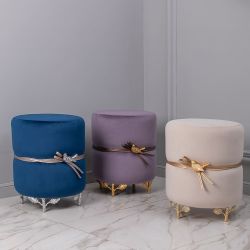 Банкетка Терра Эйри Confetti-Blue Античное серебро