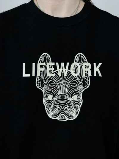 Свитшот с надписью и принтом ladok