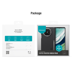 Усиленный чехол двухкомпонентный от Nillkin для смартфона Huawei Mate X5, серия Super Frosted Shield Fold (версия с подставкой)