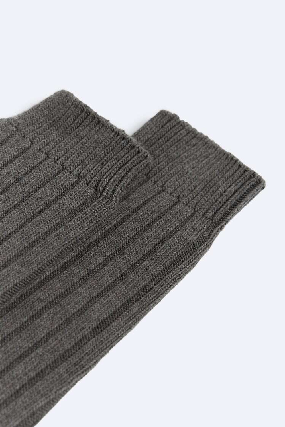 ZARA НОСКИ В РУБЧИК, КОРИЧНЕВЫЙ