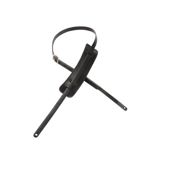 Ремень для гитары, кожаный, черный, Levy's M25-BLK Country/Western Series