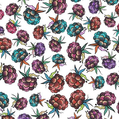 Raspberries on abstract background. seamless pattern. fabric, textile