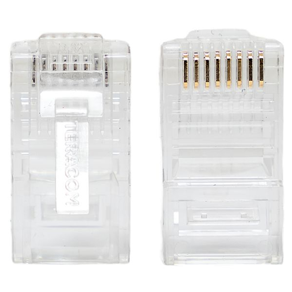 Коннектор RJ-45 TERACOM неэкранированный 8P8C Cat.5E универсальный (упак.10шт)