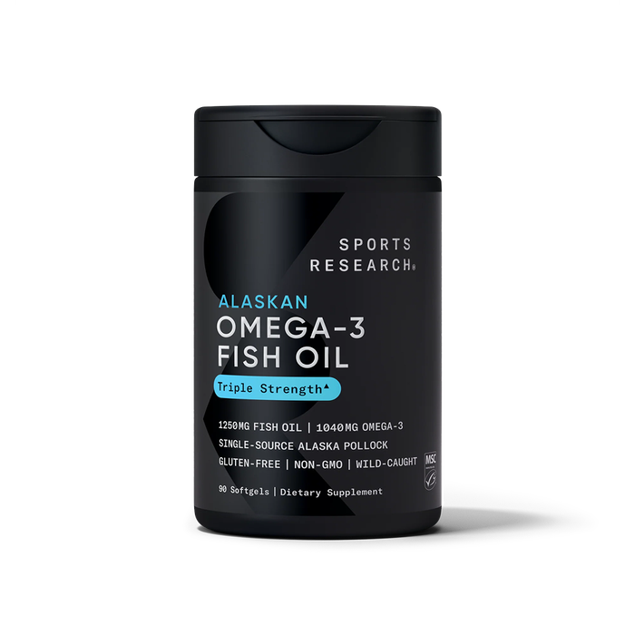 Рыбий жир с омега-3 1250 мг, Omega-3 Fish Oil 1250mg, Sports Research, 90 капсул