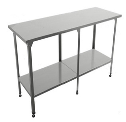 Стол производственный "Профи" СППП , сплошная полка, 1900х700х860 мм, с бортом