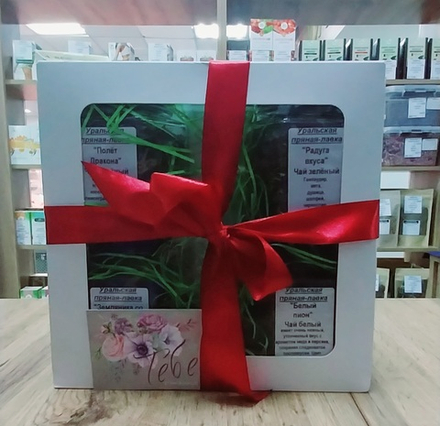 Подарочный набор 4 зеленых чая
