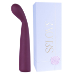 Фиолетовый вибратор 17,5см с гладкой поверхностью для стимуляции точки G Selove TouchBend Slim Curved G-Spot Vibrator with Flexible Neck Purple