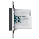 SKANDY Розетка USB A+C 18Вт SK-R13G графит IEK